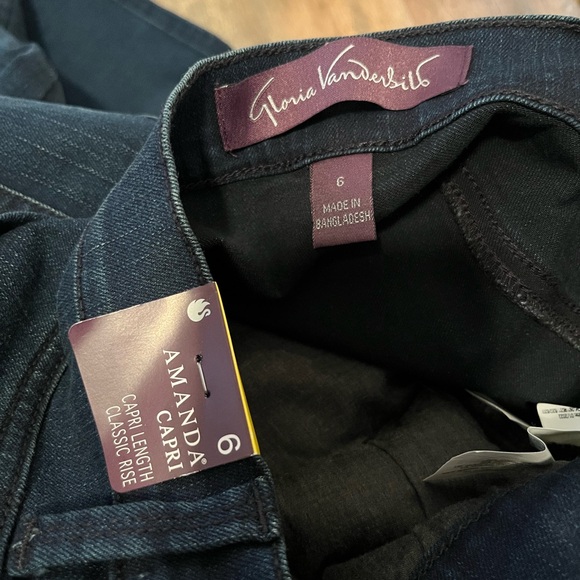 Gloria Vanderbilt Amanda Jeans Capri Length size 6 - Picture 5 of 5